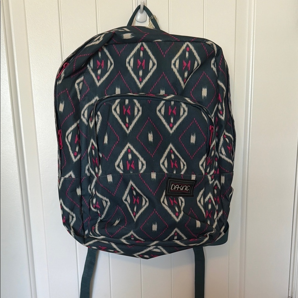 Dakine Geometric Print Backpack - Teal & Pink